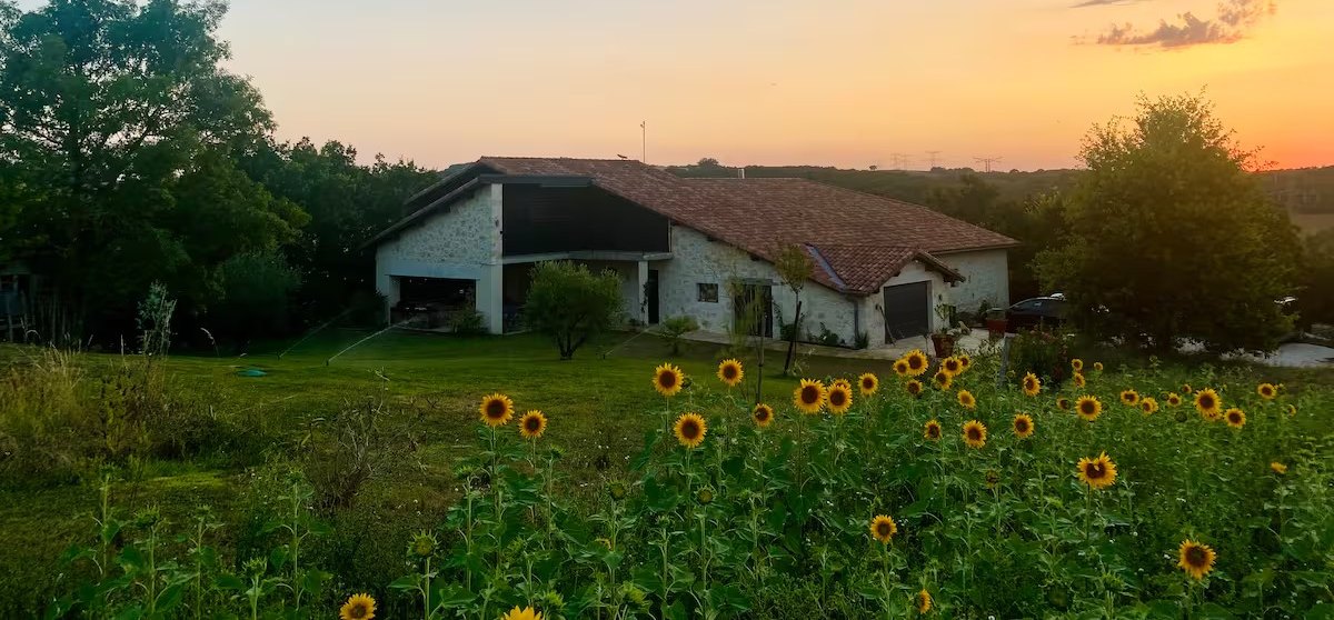 Coucher de soleil sur les coteaux autour de La Grange